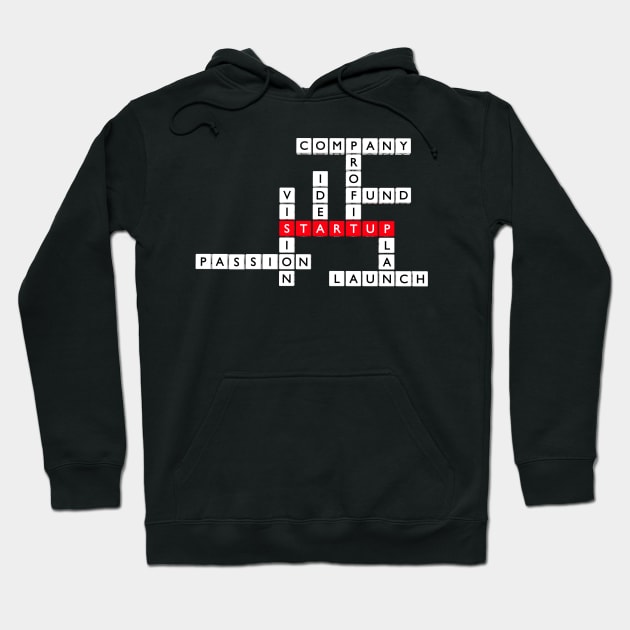 Startup 3D crossword puzzle Hoodie by All About Nerds